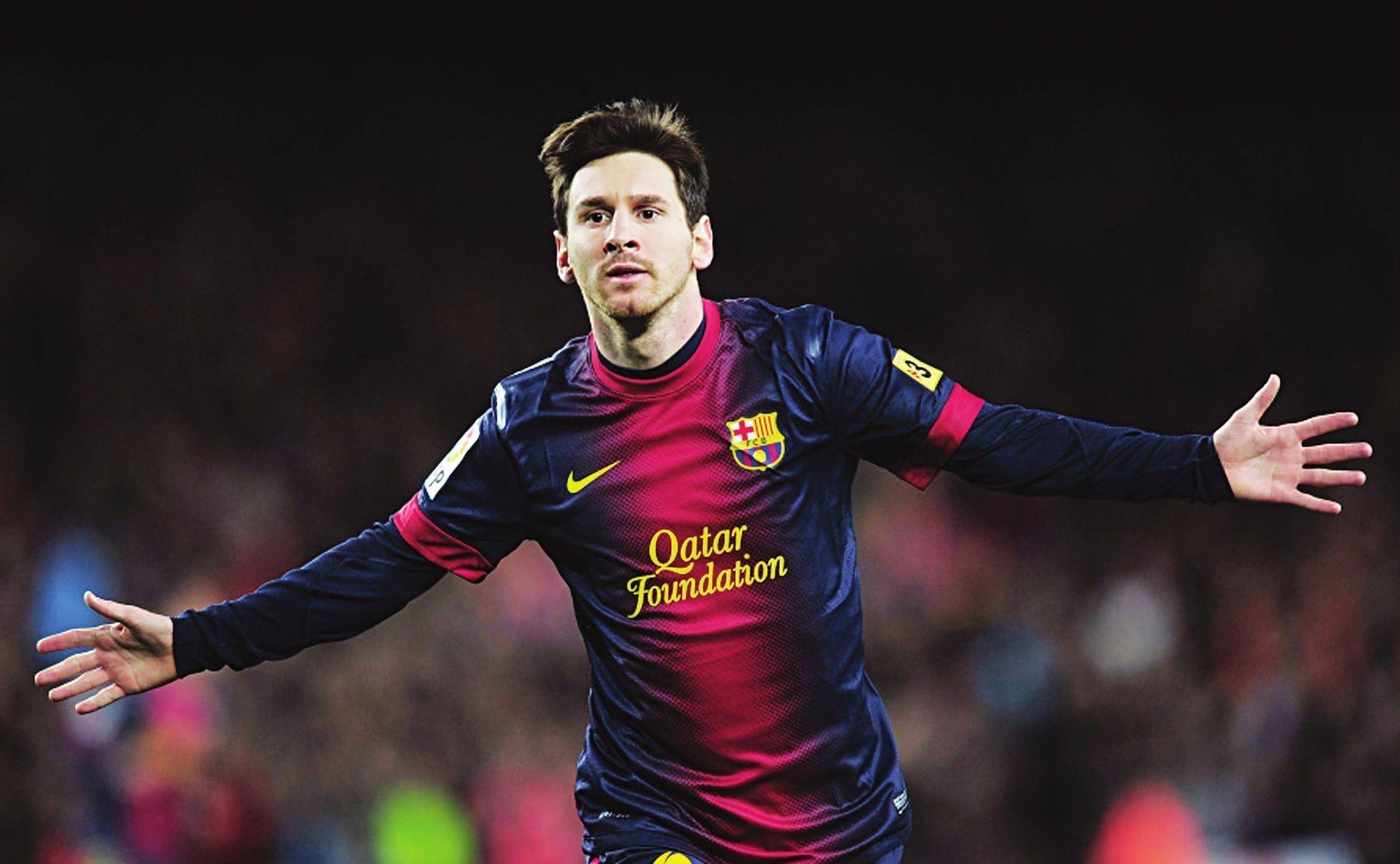 巴萨主场夺胜,梅西再破门 巴萨主场夺胜,梅西再破门